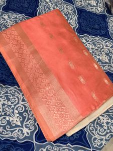 New Saree with Blouse matetial💕