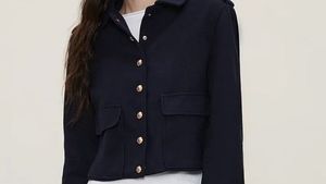 Wool blend coat