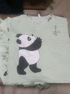 Cute Panda Bamboo Pajama Set
