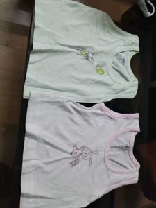 Baby's (0-1months) vests- set of 6