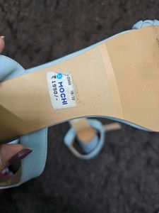 Mochi Blue Block Heel Sandals size 40