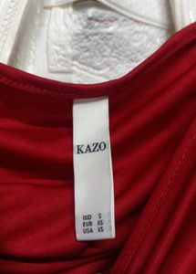 Chic Ruched Red Top