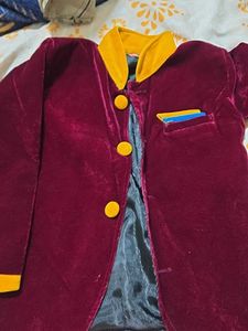 Maroon Velvet Jacket