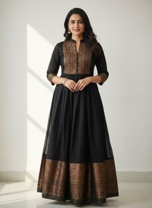 BIBA Black Designer Gown for woman