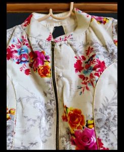 printed velvet padded readymade blouse