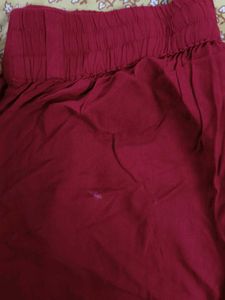 W Red palazzo Trousers