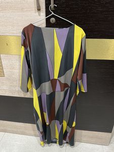 Abstract Print Bodycon Dress