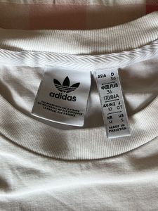 Adidas White Trefoil Logo T-Shirt size US S