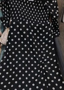 Chic Polka Dot Black Dress
