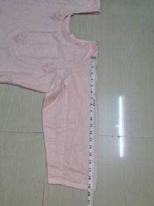Elegant Pink Embroidered Kurti of 1