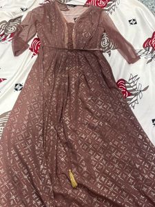 Indya Elegant Brocade Anarkali Kurta Set