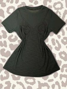 Y2K Slip-Style double Layered Tee Top