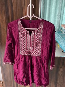 Elegant Embroidered Kurta