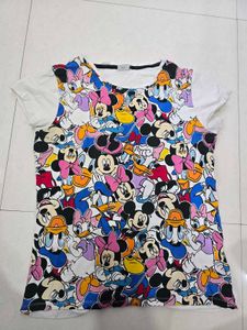 Chic Disney Character Print T-Shirt
