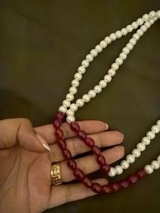 ruby and pearl neacklacw