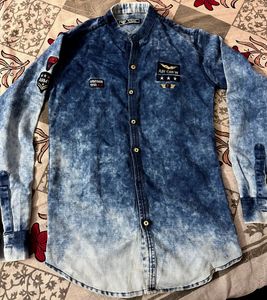 Men's Washed Denim Shirt