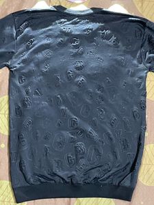 Stylish Embossed Letter Sweatshirt