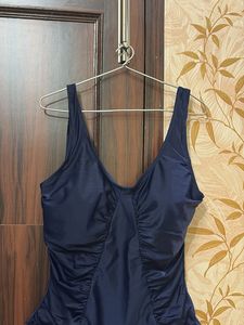 Elegant Navy One-Piece Swimsuit