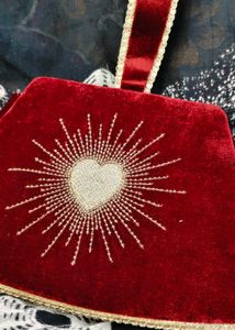Red Velvet Heart Bag