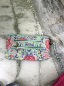 Floral Print Clutch Bag