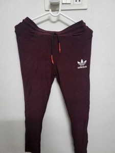 Adidas Maroon Jogger Pants