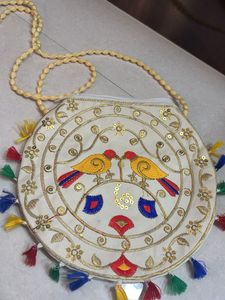 Embroidered Sling Bag