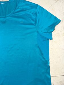 Quechua Dry-Fit Running T-Shirt – Teal Blue