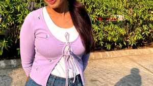 Lavender Knitted Cardigan 💗