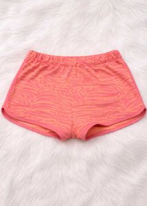 Cute Orange Tiger Print Shorts