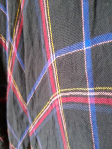 Unique Plaid &amp; Black Dress