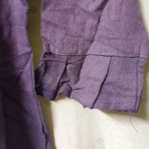 New and Never Used Purple Embroidered Kurta