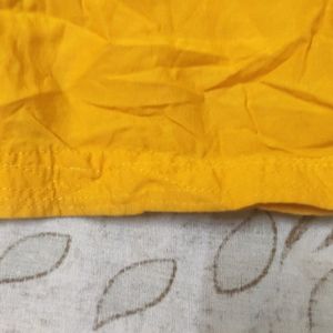 yellow colour pure cotton kalidar salwar