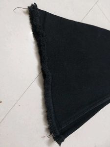 Flared Black Denim Jeans