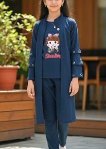 Navy Cartoon Print 3-Piece Set