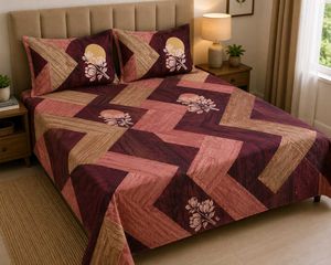 Geometric Floral Bedsheet Set