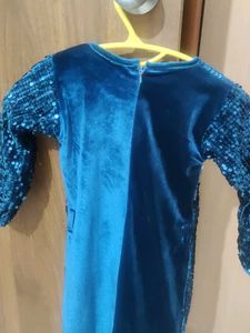Sparkling Blue Sequin Dress