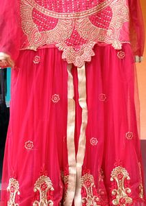 Stunning Red Embroidered Lehenga Choli ✴️♥️