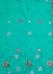 Synthetic Fancy Saree (Bright Shinee Colour)