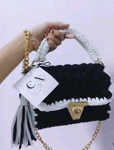 Premium Handmade Crochet Sling Bag  🖤🤍