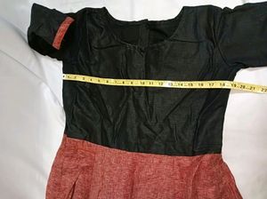 Colour Block A Line Gown