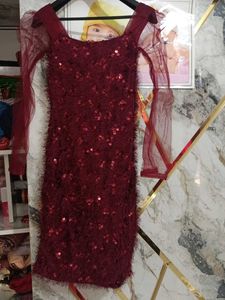 Sparkly Sequin &amp; Fringe Mini Dress