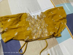 Stunning Mustard Lehenga Choli Set