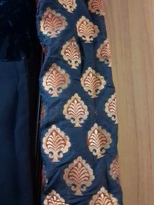 Elegant Black Kurta set with Gold Embroidery
