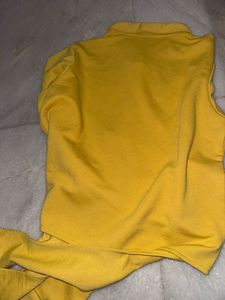 Classic Mustard Yellow Button-Up Shirt