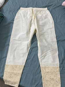Embellished Cream Palazzo