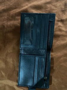 Black Leather Bifold Wallet