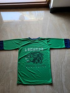 Green Long Sleeve T-Shirt with Lion Logo