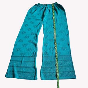 Turquoise Embroidered Palazzo Pants 🆕 NWOT 🫶 2XL
