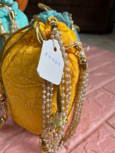 Beautiful Blue Potli Bag