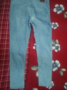 Straight Fit Light Wash Denim Jeans